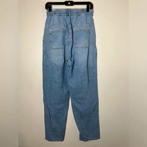 Pilcro Jeans Sz 28 Paper bag Light Wash Straight Leg High Rise Casual Comfort - Picture 3 of 9
